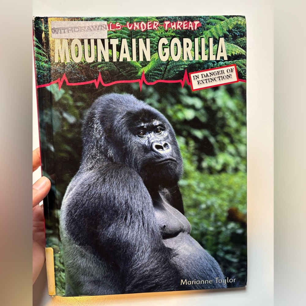 Mountain Gorilla Animals Under Threat hardcover book